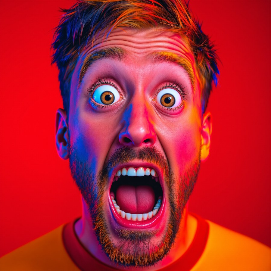 The shocked face